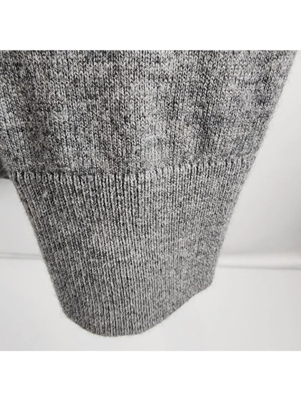 Abercrombie Fitch Sweater Mens L Heather Gray Wool Blend Long Sleeve Pullover